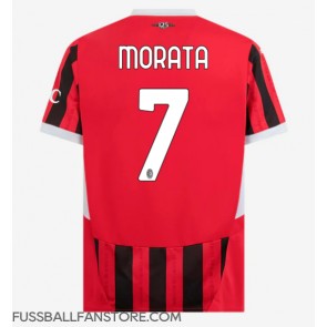 AC Milan Alvaro Morata #7 Replik Heimtrikot 2024-25 Kurzarm